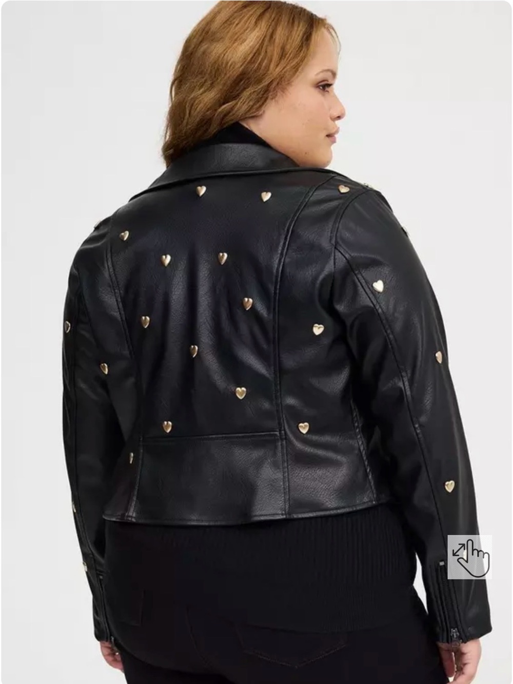 Torrid Heart Studded Moto Jacket